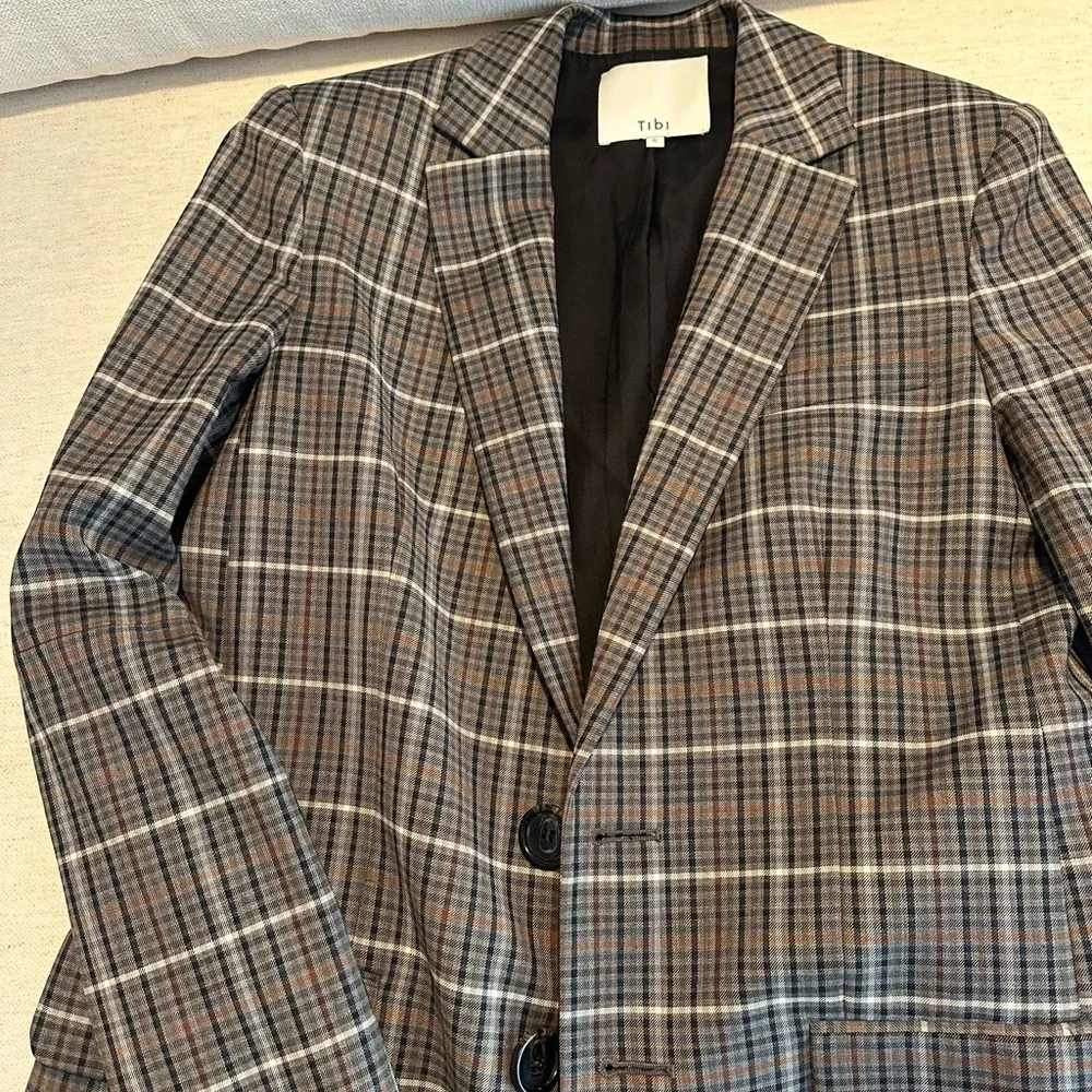 Tibi Gabe Checked Blazer - Picture 2 of 4